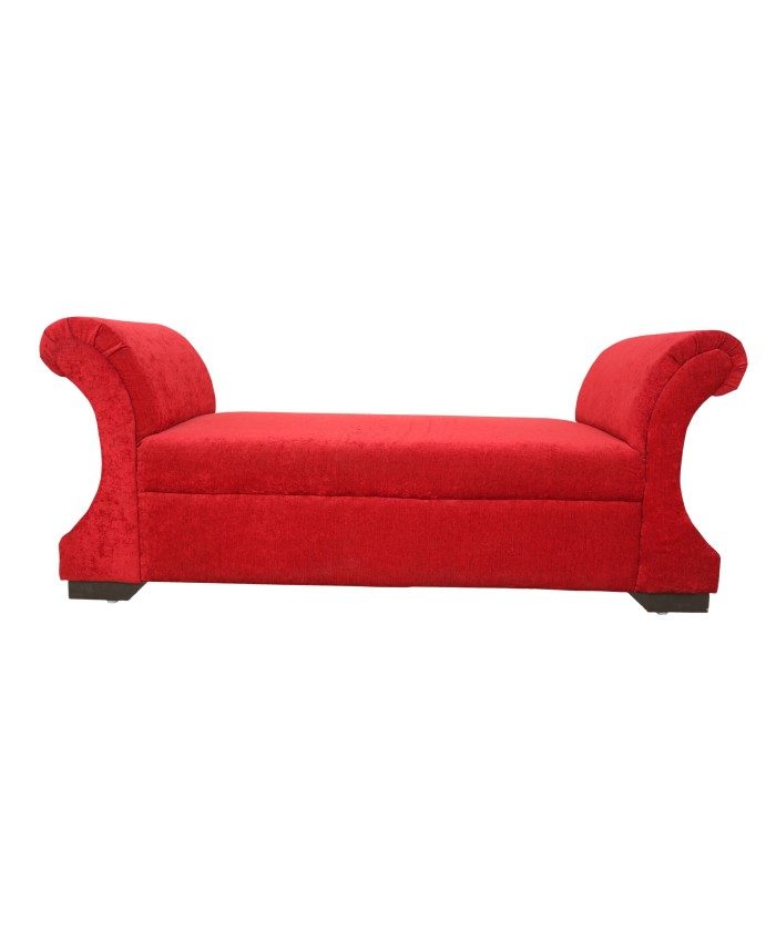 Red Colour Cute Divider Settee For Living Room